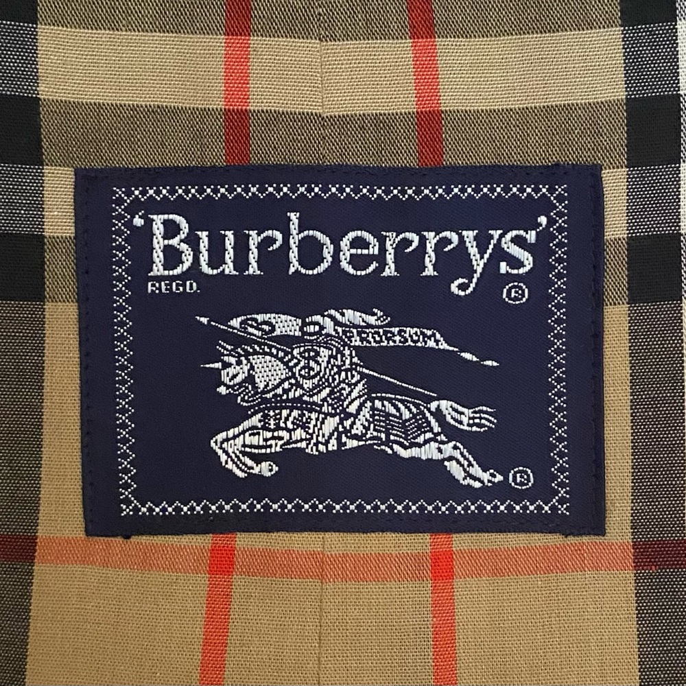 Burberry Double Breasted Long Khaki Trench Coat w/Removable Wool Lining Size 44 - Picture 10 of 16